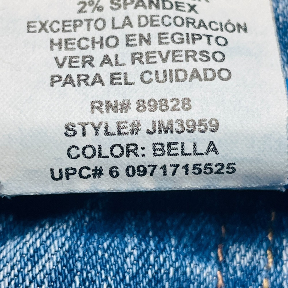 Just My Size JMS Skinny Jeans Womens 18W M Plus Size Blue Stretch Denim Casual - Picture 5 of 14